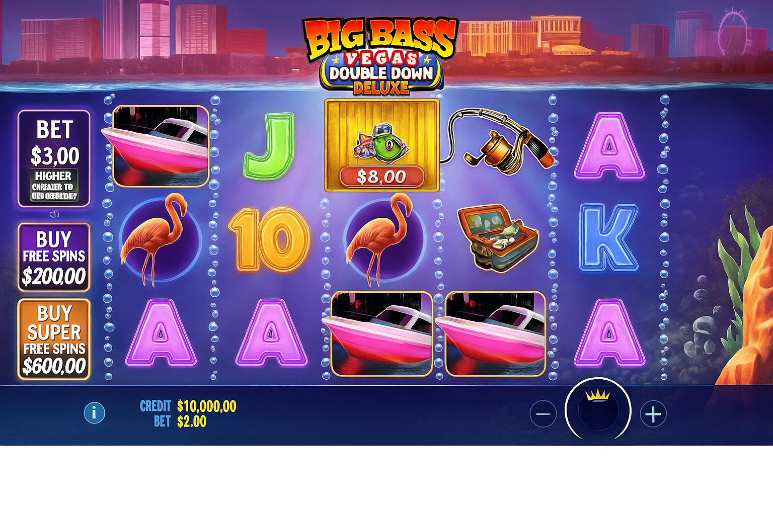 Big Bass Vegas Double Down Deluxe gameplay